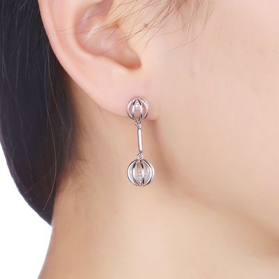 brincos de pedra de 0.12oz 2.8X0.8cm Sapphire Stud Earrings Alloy Zircon