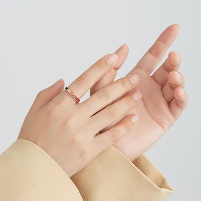 ODM dos aneis de noivado do zirconita de 8.3in 0.07oz Sterling Silver Crystal Ring 14k