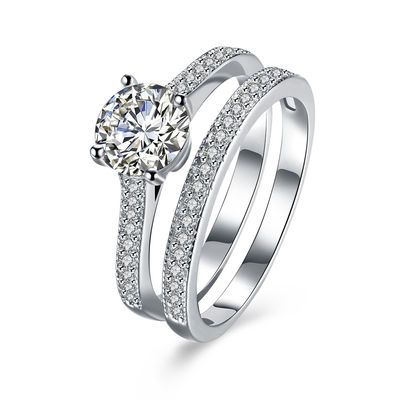 Diamond Moissanite Round Shape 1mm à cor EF de 15mm D GH IJ para para sempre a joia para o casamento