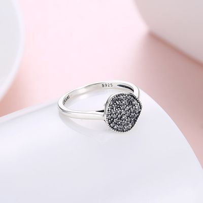 Forme Ring Zircon Diamonds Stone 925 Sterling Silver Engagement Wedding Band Ring For Women