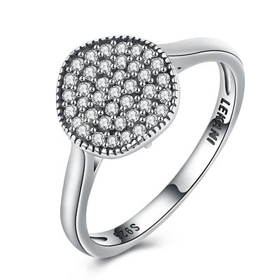 Forme Ring Zircon Diamonds Stone 925 Sterling Silver Engagement Wedding Band Ring For Women