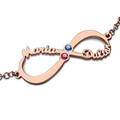 1.76in 5 bracelete de prata feito sob encomenda da letra do nome de Birthstone 5A CZ dos braceletes do grama