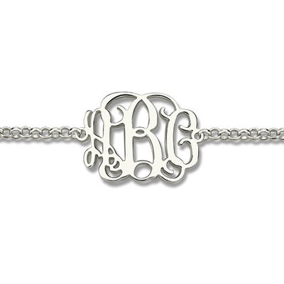 oDM de prata do bracelete da placa de nome de 7.48in 0.42oz Sterling Silver Personalized Name Bracelets
