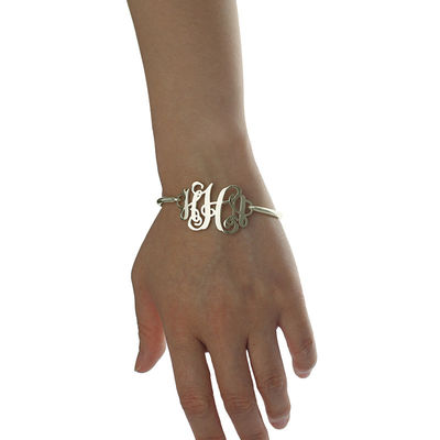 1,25” braceletes feitos sob encomenda da prata 0.03lb personalizaram o GV das pulseira do nome