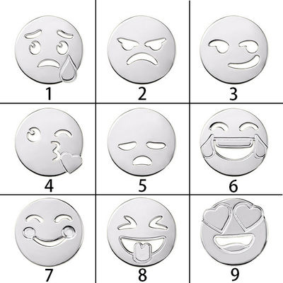 Colares de prata feitas sob encomenda de um Emoji de 2 gramas
