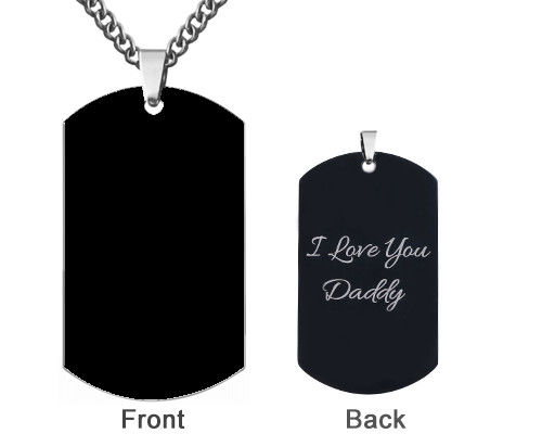 GV de aço inoxidável unisex personalizado 1.96in da colar da foto da colar da foto 3g