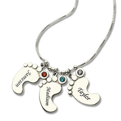 a colar do pé do dia de mães 0.18lb de 0.52x0.8in personalizou o ODM da colar da placa de identificação