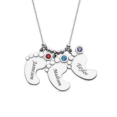 a colar do pé do dia de mães 0.18lb de 0.52x0.8in personalizou o ODM da colar da placa de identificação