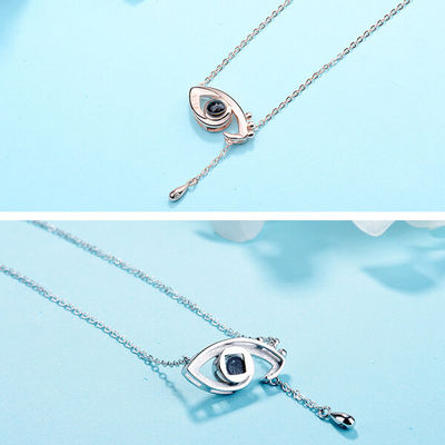 3,9 ODM da colar da projeção do grama 0.48X0.84in Angel Eyes Necklace Custom Light