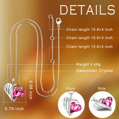 amor estético U Babe Heart de 0.79x0.98in Sterling Silver Heart Pendant Necklace