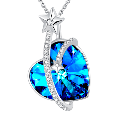 bijutaria de 0.79x0.98in para a joia das mulheres para mulheres apenas Wanna Love U Babe Heart Necklace