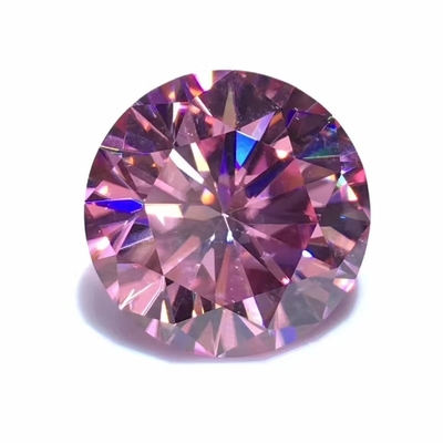 Laboratório de atacado criado branco amarelo vermelho rosa preto azul diamante redondo brilhante corte solto moissanite para jóias